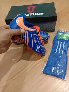 KIDZTUBS Sepatu Bola Anak Paket Komplit Sepatu Bola Tas Skin Deker Kaos Kaki Usia 6-10 Tahun Size 28 29 30 31 32 33 34 35 36 37 KDZ1458123024