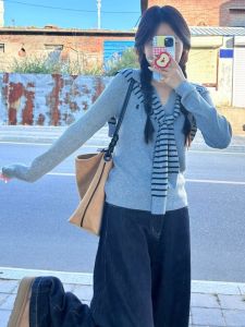 Deep Blue Extended Length Wide Leg Denim Jeans Women Tall Size Loose Fit Vintage Style Casual High Waist Jeans Floor Length