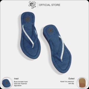 SABILLA Sandal Livi Fashion Wanita 2024 | Sandal Wanita Jepit Terbaru 2023 | Sandal Spon Slide On