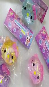 Bandai | 1-4Pcs Shiny Malt Slow Rebound Stress Relief Squishy Toy Soft Elastic Squeeze Ball to Alleviate Anxiety Anime