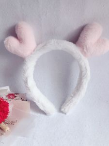 Teady Stock Fashion Ins Antlers Plush Headband Simple Facial Hair Accessories时尚网红鹿角毛绒发箍甜美可爱头箍简约发饰头饰