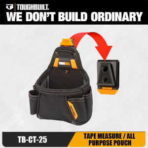 1pc Toughbuilt Cliptech Tape Measure Pouch | All Purpose Tool Storage Pouch TB-CT-25