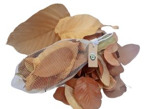 ใบไม้ตามธรรมชาติฤดูใบไม้ผลิคละสีคละไซด์(1ชุด 25ชิ้น)