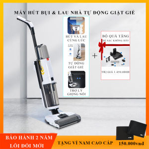 Máy hút bụi cao cấp hút khô và ướt với công nghệ tự động giặt giẻ trợ lý giọng nói ảo trợ lực kéo hỗ trợ người dùng thương hiệu nổi tiếng toàn cầu bảo hành 3 năm