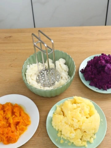 Stainless Steel Potato Masher Professional Grade Fruit Vegetable Crusher Durable Anti Rust Structure High Efficiency Mashing Tool Practical Kitchenware For Home Use Great For Preparing Smooth Puree And Healthy Baby Food