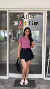 MYA Reguler Fit Woman Basic T-Shirt with Premium Cotton Combed 30s Kaos Polos Cewek