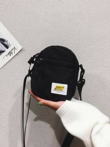 Japanese Style Small Shoulder Bag Mini Lightweight Small Bag Coin Pocket Versatile Canvas Portable Cell Phone Bag Female Crossbody Vertical New Arrival