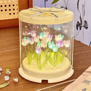 Đèn Tulip Tự Làm Mô Phỏng Biển Hoa Hộp Bánh Đồ Thủ Công Trang Trí Đèn Ngủ Đèn Bàn Ngủ Phòng Ngủ Quà Tặng Sinh Nhật
