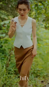 Áo Vest Gilet Linen Trắng An Nam TOP203 thời trang Hity