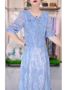 GUBODUO | Elegant Slimming Faux Two-piece Dress for Women