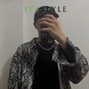 Yesstyle Kalung Rantai Silver Stainless Steel Gaya Punk Street Wear Kalung Pria Fashion Casual