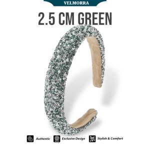 Headband Geldy Bando Korea Rhinestone Blink Mutiara Mewah by Velmorra