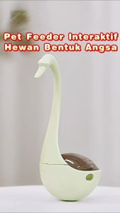 Mainan Interaktif Hewan Bentuk Angsa / Pet Feeder Interaktif Kucing Anjing Angsa Lucu / Cat Teaser