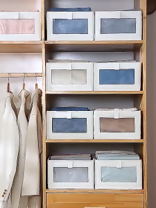 Foldable clothes storage box Oxford cloth wardrobe drawer-style storage box clothes underwear waterproof storage box