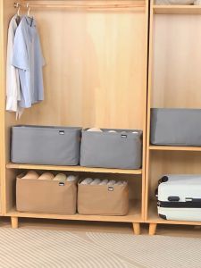 MPH Foldable Storage Box Closet Storage Basket with Metal Frame & Metal Stand Support Kotak/Bakul Simpanan Blanket Toto Home Organizer Stackable Large Capacity Wardrobe Organiser Toys/Clothes Harga Murah