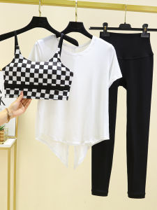 ชุดโยคะสายเดี่ยว ชุดกีฬาฟิตเนสแขนสั้นบาง ผ้าไนลอน ฤดูร้อน ผู้หญิง ชุดกีฬาแบบมีฮู้ด ชุดโยคะผู้หญิง