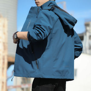 Mens Three-in-One Casual Baseball Jacket Waterproof Outdoor Spring Autumn Fashionable All-Match Sports Coat Male Model