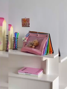 Rainbow 6-color storage bag stationery bag children washing storage bag certificate storage bag