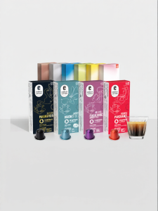 Black Coffee Capsules Compatible with Nespresso Coffee Machine 10 Capsules SCISHARE