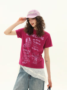 WILDAZI | Slim Fitting Graffiti Print Retro Girl Style T-Shirt