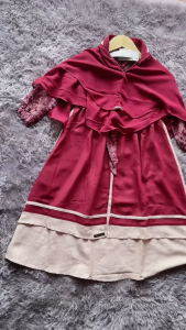 Serba Gamis Anak Ethica Kagumi Kids 23 Otirion Caramel Gamis Anak Umur 4 5 Tahun Set Hijab Premium