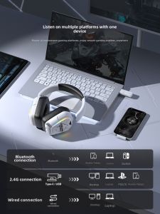 Bluetooth Wireless Gaming Headset Sound Positioning