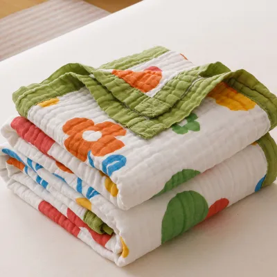DIESIXI | Childrens 6-layer Pure Cotton Gauze Quilt Summer Blanket