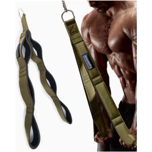Triceps extension training rope with a comfortable grip suitable for long rope cable accessories
