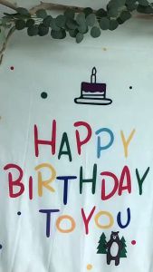 ForestM แขวนพื้นหลังวันเกิด แขวนพื้นหลังวันเกิดหลายรูปแบบสุขสันต์วันเกิดแบนเนอร์ตัวอักษรวันเกิดผ้าพื้นหลังสถานที่ ห้องนอนแขวนผ้าตกแต่งการถ่ายภาพ