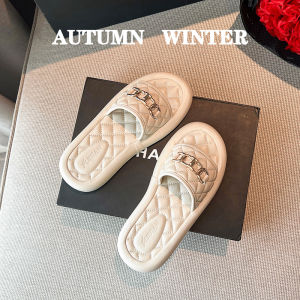 Elegant French Style Womens Sandals Summer Outdoor Fashion Thick Bottom Flat Heel Slippers Korean Version Daily Wear