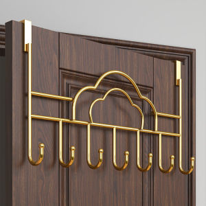 High-End Pure Copper Door Back Hooks Iron Material Clothing Storage Rack for Bedroom And Kitchen No Drilling Required