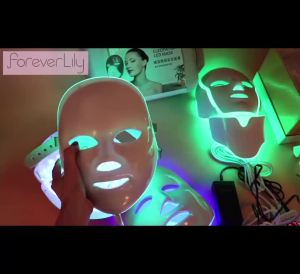 foreverlily | Facial LED Mask LED Photon Face Mask 7 Colors Light Beauty Mask Repair Skin Machine