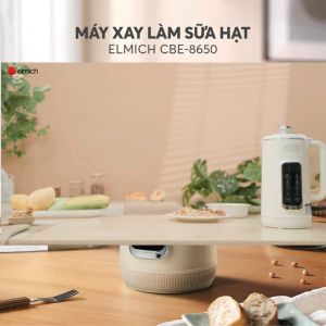 Máy làm sữa hạt Elmich 1L CBE-8650 Chính hãng - 8 chế độ nấu tự làm sạch điều khiển cảm ứng dễ đàng sử dụng