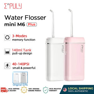 ENPULY Water Flosser M6 Plus Portable Oral Irrigator 140ml Water Tank 3 Mode Tooth Flosser Flusher IPX8 Waterproof Oral Tooth Cleaner