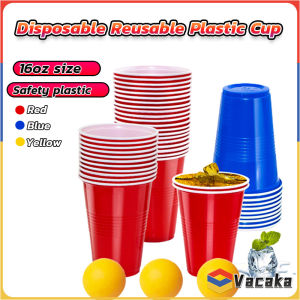 Vacaka Beer Cups Eco-friendly Durable Non-break Reusable Disposable Plastic Cup