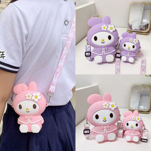 Cute Rabbit Silicone Crossbody Bag for Little Girls Baby Girls Cartoon Bag Summer Essential Kids Fashion Accessory