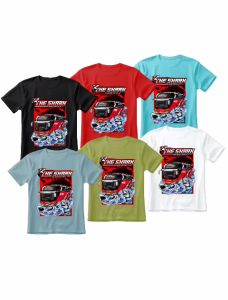 Kaos Atasan anak Bis Viral Bus Mania SHARK usia 1-12 Tahun