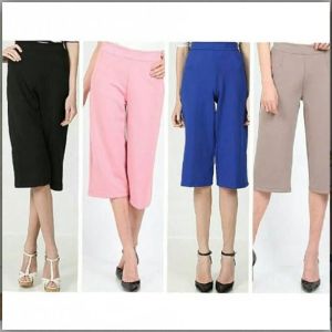 Kulot Pendek Crep Celana Pendek: Desain Casual & Nyaman