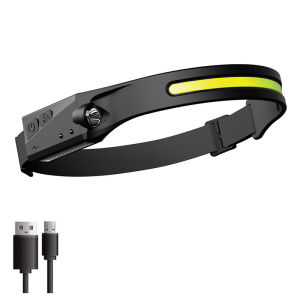 XIWANGFIRE | COB LED Sensor Headlamp USB Rechargeable Light with Built in Battery Multiple Lighting Modes Lamp for Outdoor Camping Fishing