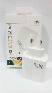 ALS6 Batok Adapter 240W Fast Charger Port USB TYPE C Super Vooc Support Fast Charging Batok Adaptor