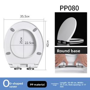 Universal Thickened Ultra-Thin Ceramic Urea Formaldehyde Toilet Seat Cover Noise Reduction Soft Landing High Quality Cover