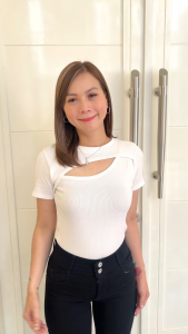 Bellzshop - Celana Kulot Jeans Highwaist Wanita Hitam Stretch Premium Renaya