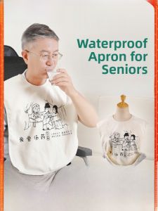 Breathable Waterproof Cotton Saliva Towel Feeding Apron for Bedridden Elderly And Adults Summer Disposable Saliva Catcher