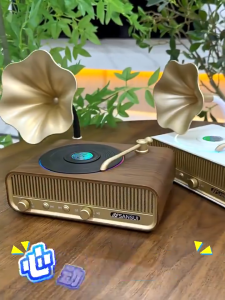 Sansui Retro Bluetooth Small Speaker V13 Stereo New Style Living Room Decoration Girls Graduation Birthday Gift