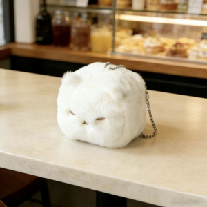 9cm Cute Black Cat Plush Toys Kawaii Squishy Tofu Cat Pendant Soft Cartoon Animal Keychain Bag Charm for Kids Gifts Home Decor