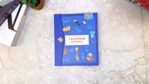 1pc Wooden Jigsaw Puzzle Children Learning Educational Toys Magnetic Tangram 3D Puzzles for Kids Thinking Training Games