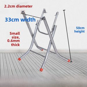 Modern Minimalist Stainless Steel Folding Table Legs Stand for Restaurant Banquet round Table Frame Market Stall Dining Table