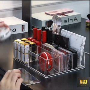 6 Tier Lipstick Display Eye Shadow Nail Gel Polish Show Storage Arcylic Cosmetic Organizer Stand Makeup Organizer
