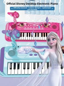 Disney | Educational Childrens Electronic Keyboard with Microphone