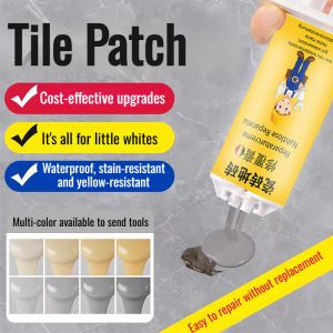 ✨Hot✨Adjustable Color Tile Repair Quick Renovation Resistant/Toning Tile Repair Covering Ceramic/Paste Repair for Broken Pit Hole Floor Tile Glaze 强力修补可调色瓷砖修补剂